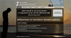 Desktop Screenshot of bestattungshaus-wroblowski.de