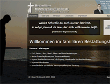 Tablet Screenshot of bestattungshaus-wroblowski.de